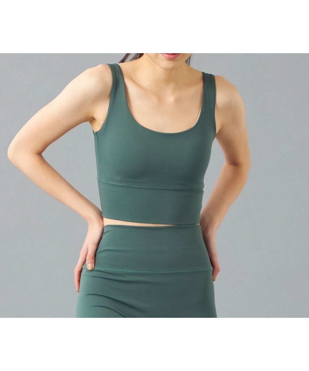 【チャコット/Chacott】のChacott BALANCE Motion ブラトップ インテリア・キッズ・メンズ・レディースファッション・服の通販 founy(ファニー) 　ファッション　Fashion　レディースファッション　Fashion for Women　トップス・カットソー　Cut & Sew Tops　アンダー　Underwear Essentials　抗菌　Antibacterial, Bacteria-Resistant　ストレッチ　Stretch, Stretchy Fabric　パウダー　Powder, Soft Tone　フィット　Fit, Slim Fit　リラックス　Relax, Relaxed Fit　おすすめ　Recommended / Our Picks　エレガント 上品　Elegant　ボトルグリーン|ID: prp329100004602939 ipo3291000000032733799