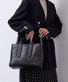 【トプカピ/TOPKAPI】の【TREASURE TOPKAPI】メタリック パデット ショルダー付 トートバッグ ブラック|ID: prp329100004602944 ipo3291000000032733872