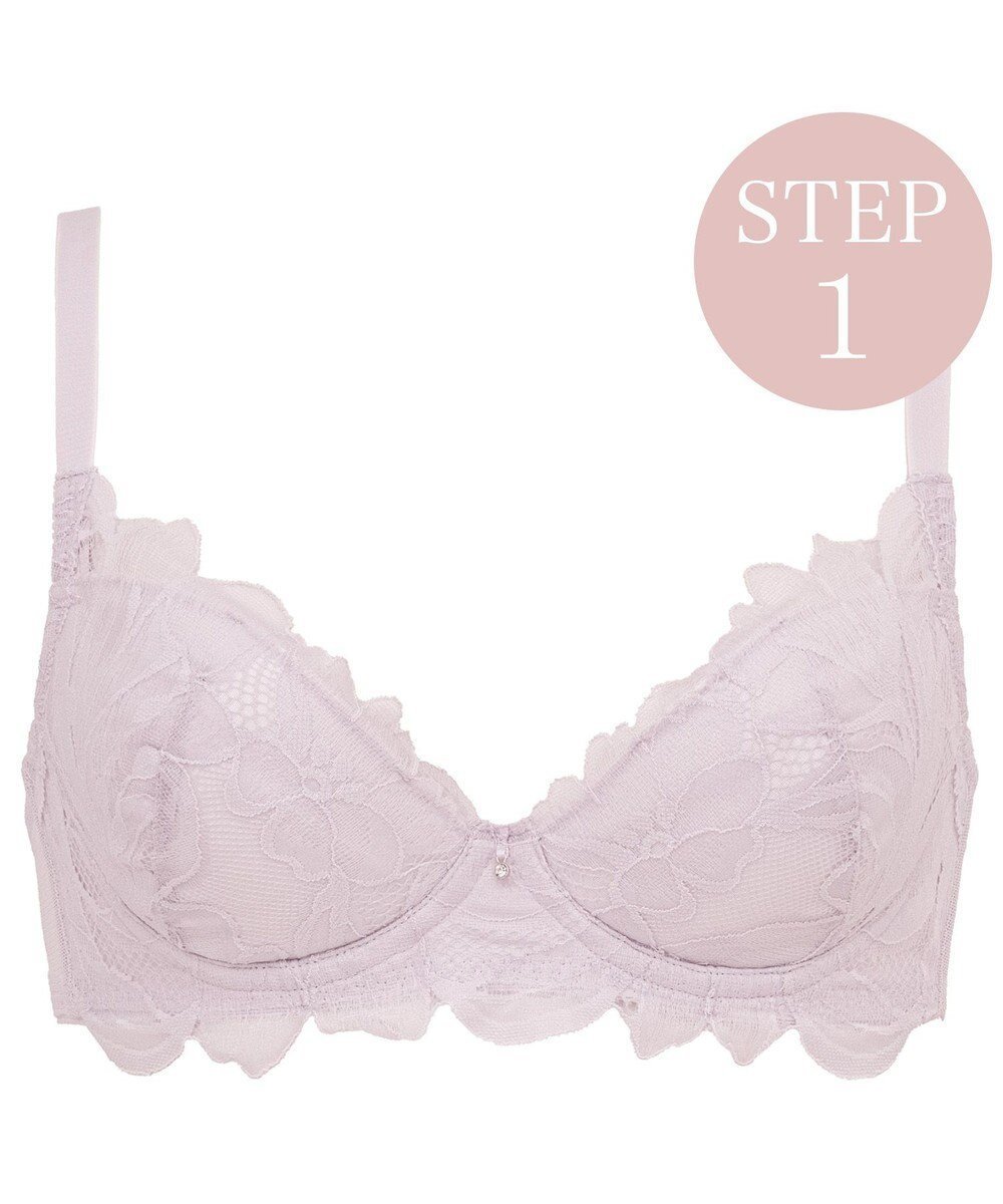【ブラデリス ニューヨーク/BRADELIS New York】の【BRADELIS New York / 育乳補整ブラ・STEP1 集める】ジャスミンステップ1ブラ24A1 インテリア・キッズ・メンズ・レディースファッション・服の通販 founy(ファニー) 　ファッション　Fashion　レディースファッション　Fashion for Women　アシンメトリー　Asymmetrical Style　アンダー　Underwear Essentials　クリスタル　Crystal, Swarovski　コンパクト　Compact, Small Size　シンプル　Simple, Minimal　センター　Center, Center Line　トレンド　Trend, Trending Now　バランス　Balance, Style Balance　フィット　Fit, Slim Fit　ブラジャー　Bra, Lingerie　ポケット　Pocket, Pocket Detail　モチーフ　Motif, Design Theme　ラップ　Wrap, Wrap Design　レース　Lace, Lace Fabric　ワイヤー　Wire, Wired Bra　おすすめ　Recommended / Our Picks　エレガント 上品　Elegant　ライラック|ID: prp329100004602945 ipo3291000000032733879