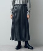【イェッカ ヴェッカ/YECCA VECCA】のサテンプリーツスカート 人気、トレンドファッション・服の通販 founy(ファニー) ファッション Fashion レディースファッション Fashion for Women スカート Skirts プリーツスカート / 上品フェミニンスタイル Pleated Skirts おすすめ Recommended / Our Picks サテン Satin, Glossy Fabric スニーカー Sneakers, Trainers プリーツ Pleats, Pleated ポケット Pocket, Pocket Detail A/W・秋冬 Autumn/Winter thumbnail Charcoal Gray|ID: prp329100004602950 ipo3291000000032733932