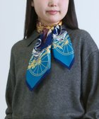 【マルカオリジナル/Marca originals】の【Marcaオリジナル】色面シルエット馬車 小判スカーフ シルクツイル 人気、トレンドファッション・服の通販 founy(ファニー) ファッション Fashion レディースファッション Fashion for Women アクセサリー Fashion Accessories 秋 Autumn コンパクト Compact, Small Size シルク Silk, 100% Silk スカーフ Scarf, Neckwear ストール Stole, Wrap ドレープ Drape, Draping Fabric ハンカチ Handkerchief, Hanky バンダナ Bandana, Head Scarf プリント Print, Printed Pattern モチーフ Motif, Design Theme リボン Ribbon, Bow thumbnail ブルー|ID: prp329100004602985 ipo3291000000034214246