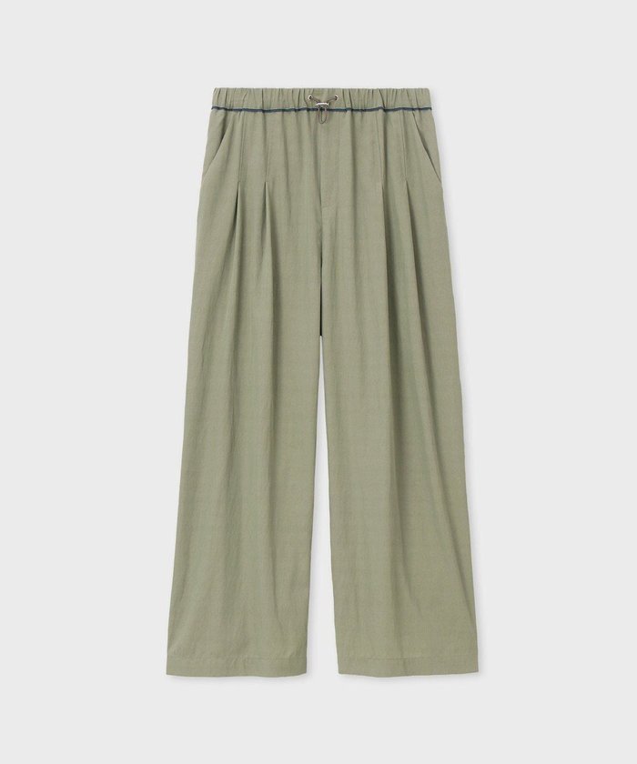 【ポール スミス/Paul Smith】の【洗える】ドロストコード レーヨン パンツ インテリア・キッズ・メンズ・レディースファッション・服の通販 founy(ファニー) https://founy.com/ ファッション Fashion レディースファッション Fashion for Women パンツ Pants & Trousers 新作・新入荷 New Arrivals / New In ドレープ Drape, Draping Fabric プリーツ Pleats, Pleated ワイド Wide, Wide Fit エレガント 上品 Elegant 夏 Summer S/S・春夏 SS, Spring/Summer, Warm Season 洗える Machine Washable A/W・秋冬 Autumn/Winter |ID: prp329100004603001 ipo3291000000032734868