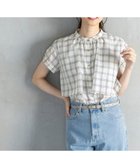 【エニィ スィス/any SiS】の【洗える】バンドカラーレイヤード ブラウス アイボリーチェック|ID: prp329100004603004 ipo3291000000032734881