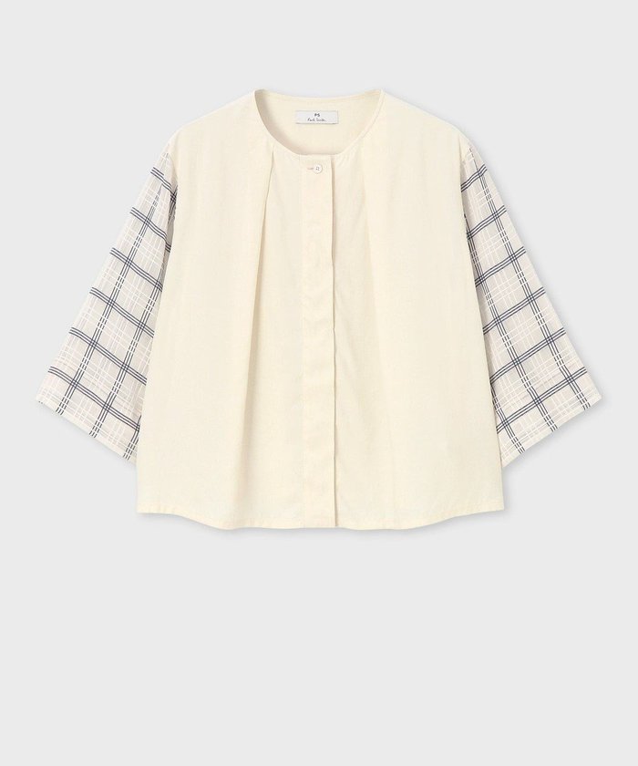 【ポール スミス/Paul Smith】のシアー チェック ブラウス インテリア・キッズ・メンズ・レディースファッション・服の通販 founy(ファニー) https://founy.com/ ファッション Fashion レディースファッション Fashion for Women トップス・カットソー Cut & Sew Tops シャツ・ブラウス・オフィスカジュアル Elegant Blouses & Button-Ups 新作・新入荷 New Arrivals / New In おすすめ Recommended / Our Picks シアー Sheer, See-Through スリーブ Sleeve, Long Sleeve / Short Sleeve チェック Check, Plaid, Tartan フェミニン Feminine, Girly エレガント 上品 Elegant 夏 Summer 春 Spring S/S・春夏 SS, Spring/Summer, Warm Season |ID: prp329100004603017 ipo3291000000032734999