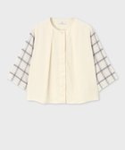 【ポール スミス/Paul Smith】のシアー チェック ブラウス エクリュ|ID: prp329100004603017 ipo3291000000032735001