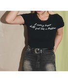【ウィゴー/WEGO】のレースロゴスタッズT ブラック|ID: prp329100004603027 ipo3291000000032735089