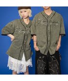 【ウィゴー/WEGO】の【ユニセックス着用ITEM】ベースボールデニムグラフィックシャツ(SS) カーキ|ID: prp329100004603028 ipo3291000000034615964