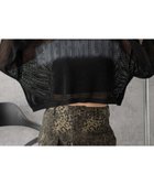 【ウィゴー/WEGO】のスプレーロゴジャガードメッシュニット ブラック|ID: prp329100004603054 ipo3291000000032735367