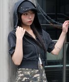【ウィゴー/WEGO】のヴィンテージウォッシュロゴ半袖パーカー スミクロ|ID: prp329100004603060 ipo3291000000032735405
