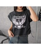 【ウィゴー/WEGO】のグラフィックノースリーブサイドドロストショートT 柄2|ID: prp329100004603061 ipo3291000000032735415