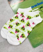 【ウィゴー/WEGO】のエイリアン総柄ショートソックス ホワイト|ID: prp329100004603064 ipo3291000000032735445