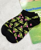 【ウィゴー/WEGO】のエイリアン総柄ショートソックス ブラック|ID: prp329100004603064 ipo3291000000032735447