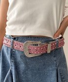 【ウィゴー/WEGO】のLビジューラメベルト ライトピンク|ID: prp329100004603066 ipo3291000000032735469