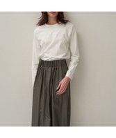 【エイトン/ATON】のDRY COTTON JERSEY ロングスリーブTシャツ 人気、トレンドファッション・服の通販 founy(ファニー) ファッション Fashion レディースファッション Fashion for Women トップス・カットソー Cut & Sew Tops シャツ・ブラウス・オフィスカジュアル Elegant Blouses & Button-Ups ロングTシャツ・Tシャツ Longline T-Shirts & Tees カットソー・ベーシックTシャツ Cut-and-Sewn Tops / Stretch Tees & Basics カットソー Cut and Sewn Top 吸水 Absorbent, Quick-Dry スリーブ Sleeve, Long Sleeve / Short Sleeve 長袖 Long Sleeve, Full Sleeve フィット Fit, Slim Fit リラックス Relax, Relaxed Fit レギュラー Regular, Standard Fit ロング Long, Long-Length A/W・秋冬 Autumn/Winter S/S・春夏 SS, Spring/Summer, Warm Season 新作・新入荷 New Arrivals / New In 夏 Summer |ID:prp329100004603070