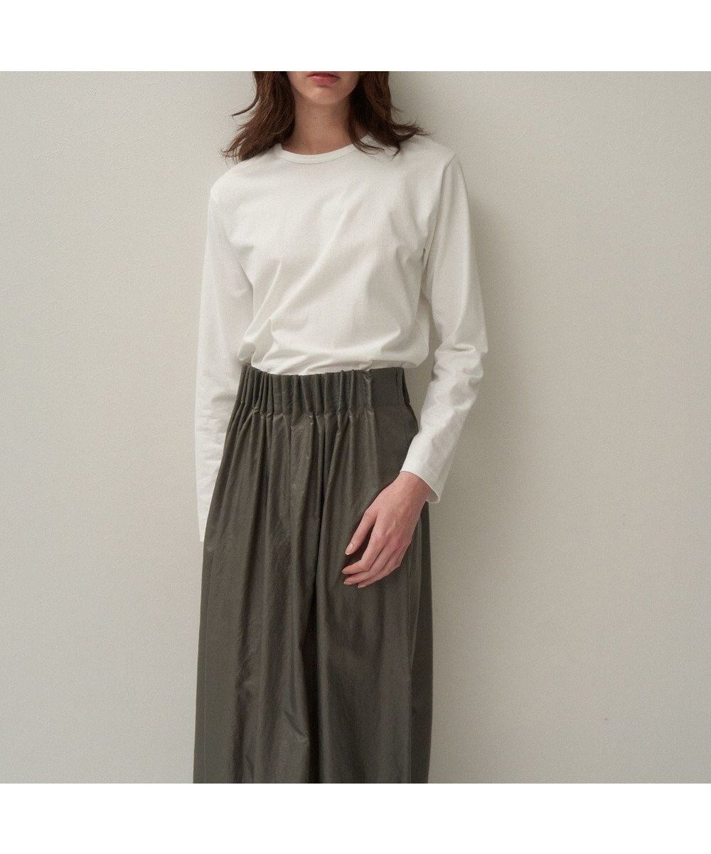 【エイトン/ATON】のDRY COTTON JERSEY ロングスリーブTシャツ 人気、トレンドファッション・服の通販 founy(ファニー) 　ファッション　Fashion　レディースファッション　Fashion for Women　トップス・カットソー　Cut & Sew Tops　シャツ・ブラウス・オフィスカジュアル　Elegant Blouses & Button-Ups　ロングTシャツ・Tシャツ　Longline T-Shirts & Tees　カットソー・ベーシックTシャツ　Cut-and-Sewn Tops / Stretch Tees & Basics　カットソー　Cut and Sewn Top　吸水　Absorbent, Quick-Dry　スリーブ　Sleeve, Long Sleeve / Short Sleeve　長袖　Long Sleeve, Full Sleeve　フィット　Fit, Slim Fit　リラックス　Relax, Relaxed Fit　レギュラー　Regular, Standard Fit　ロング　Long, Long-Length　A/W・秋冬　Autumn/Winter　S/S・春夏　SS, Spring/Summer, Warm Season　新作・新入荷　New Arrivals / New In　夏　Summer　 other-1|ID: prp329100004603070 ipo3291000000032735510