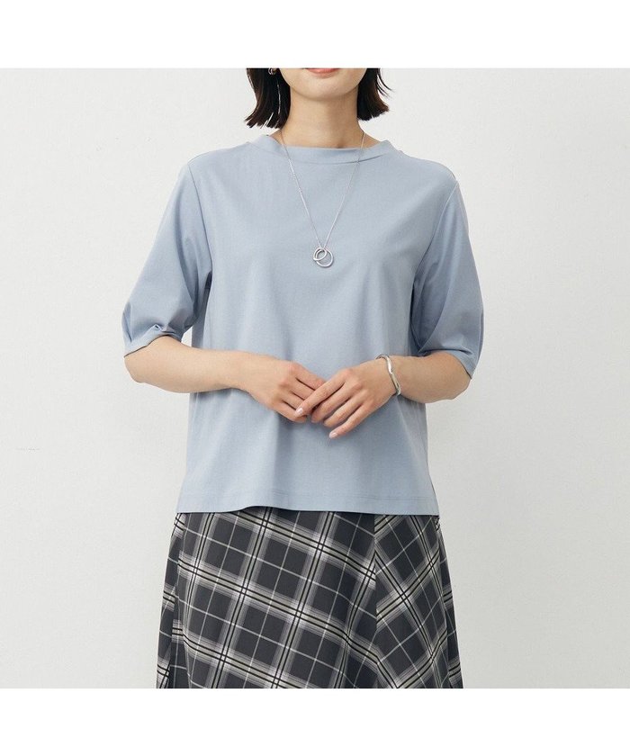 【ジェイ プレス/J.PRESS】の【洗える・抗菌防臭・接触冷感】ドライポンチ モックネック カットソー インテリア・キッズ・メンズ・レディースファッション・服の通販 founy(ファニー) https://founy.com/ ファッション Fashion レディースファッション Fashion for Women トップス・カットソー Cut & Sew Tops シャツ・ブラウス・オフィスカジュアル Elegant Blouses & Button-Ups ロングTシャツ・Tシャツ Longline T-Shirts & Tees カットソー・ベーシックTシャツ Cut-and-Sewn Tops / Stretch Tees & Basics インナー Innerwear 春 Spring 洗える Machine Washable カットソー Cut and Sewn Top カーディガン Cardigan, Knitwear コンパクト Compact, Small Size 抗菌 Antibacterial, Bacteria-Resistant ジャケット Jacket, Outerwear ストレッチ Stretch, Stretchy Fabric ダブル Double, Double-Breasted ドレープ Drape, Draping Fabric バランス Balance, Style Balance モックネック Mock Neck, Short Turtleneck ロング Long, Long-Length S/S・春夏 SS, Spring/Summer, Warm Season 新作・新入荷 New Arrivals / New In おすすめ Recommended / Our Picks 夏 Summer エレガント 上品 Elegant |ID: prp329100004603072 ipo3291000000032735532