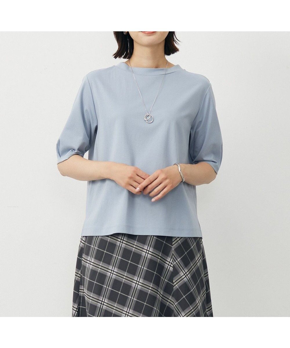 【ジェイ プレス/J.PRESS】の【洗える・抗菌防臭・接触冷感】ドライポンチ モックネック カットソー 人気、トレンドファッション・服の通販 founy(ファニー) 　ファッション　Fashion　レディースファッション　Fashion for Women　トップス・カットソー　Cut & Sew Tops　シャツ・ブラウス・オフィスカジュアル　Elegant Blouses & Button-Ups　ロングTシャツ・Tシャツ　Longline T-Shirts & Tees　カットソー・ベーシックTシャツ　Cut-and-Sewn Tops / Stretch Tees & Basics　インナー　Innerwear　春　Spring　洗える　Machine Washable　カットソー　Cut and Sewn Top　カーディガン　Cardigan, Knitwear　コンパクト　Compact, Small Size　抗菌　Antibacterial, Bacteria-Resistant　ジャケット　Jacket, Outerwear　ストレッチ　Stretch, Stretchy Fabric　ダブル　Double, Double-Breasted　ドレープ　Drape, Draping Fabric　バランス　Balance, Style Balance　モックネック　Mock Neck, Short Turtleneck　ロング　Long, Long-Length　S/S・春夏　SS, Spring/Summer, Warm Season　新作・新入荷　New Arrivals / New In　おすすめ　Recommended / Our Picks　夏　Summer　エレガント 上品　Elegant　 other-1|ID: prp329100004603072 ipo3291000000032735532