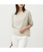 【ジェイ プレス/J.PRESS】の【洗える】ブラウスライクジャージー プルオーバー カットソー グレージュ系|ID: prp329100004603077 ipo3291000000032735602