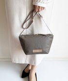 【エクエル ル スティル デヴィ/Hekher Le Style de Vie】の新型追加【日本製 / 汚れにくい】PUコートコットンキャンバス×牛革付属 ショルダーバッグ グレージュ|ID: prp329100004603080 ipo3291000000032975458