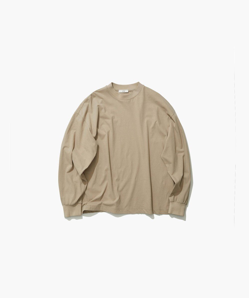 【エイトン/ATON】のFRESCA NUBUCK ロングスリーブTシャツ インテリア・キッズ・メンズ・レディースファッション・服の通販 founy(ファニー) 　ファッション　Fashion　レディースファッション　Fashion for Women　トップス・カットソー　Cut & Sew Tops　シャツ・ブラウス・オフィスカジュアル　Elegant Blouses & Button-Ups　ロングTシャツ・Tシャツ　Longline T-Shirts & Tees　カットソー・ベーシックTシャツ　Cut-and-Sewn Tops / Stretch Tees & Basics　新作・新入荷　New Arrivals / New In　インド　Indian Textile　カットソー　Cut and Sewn Top　スリーブ　Sleeve, Long Sleeve / Short Sleeve　タンク　Tank Top, Sleeveless Top　ロング　Long, Long-Length　夏　Summer　S/S・春夏　SS, Spring/Summer, Warm Season　A/W・秋冬　Autumn/Winter　長袖　Long Sleeve, Full Sleeve　BEIGE|ID: prp329100004603081 ipo3291000000032735651