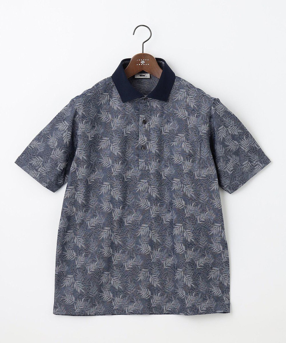 【ジョセフ アブード/JOSEPH ABBOUD / MEN】の【吸水速乾】リーフ柄ジャガード 半袖 ポロシャツ 人気、トレンドファッション・服の通販 founy(ファニー) 　ファッション　Fashion　メンズファッション　Fashion for Men　トップス・カットソー　Cut & Sew Tops　メンズシャツ　Shirts　ポロシャツ / きれいめカジュアルスタイル　Polo Shirts　グラデーション　Gradient, Ombre　ジャケット　Jacket, Outerwear　ストレッチ　Stretch, Stretchy Fabric　ポロシャツ　Polo Shirt, Collared Tee　リーフ　Leaf, Botanical Leaf　ワイド　Wide, Wide Fit　半袖　Short Sleeve, Half Sleeve　吸水　Absorbent, Quick-Dry　夏　Summer　春　Spring　S/S・春夏　SS, Spring/Summer, Warm Season　軽量　Lightweight, Ultra Light　 other-1|ID: prp329100004603508 ipo3291000000033512515