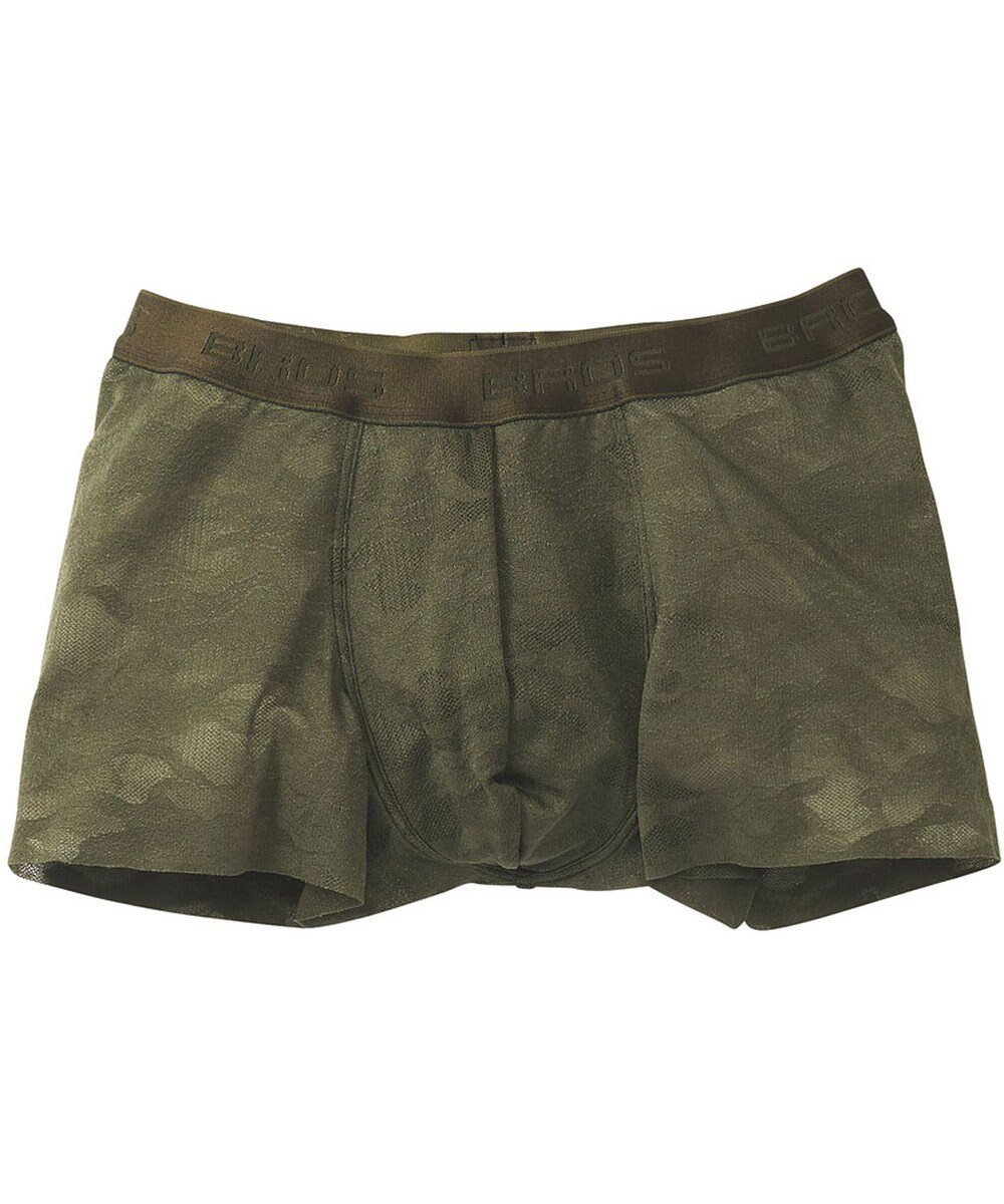 【ワコール/Wacoal / MEN】のボクサーパンツ 「レースボクサー」 通気性 フロント快適グラマラス 前閉じ GT3340 /ブロス バイ ワコールメン インテリア・キッズ・メンズ・レディースファッション・服の通販 founy(ファニー) 　ファッション　Fashion　メンズファッション　Fashion for Men　ボトムス　Bottoms　アンダー　Underwear Essentials　カッティング　Cutting Detail　フロント　Front, Front Design　ペイズリー　Paisley, Ethnic Pattern　レース　Lace, Lace Fabric　オリーブ|ID: prp329100004603511 ipo3291000000032746030