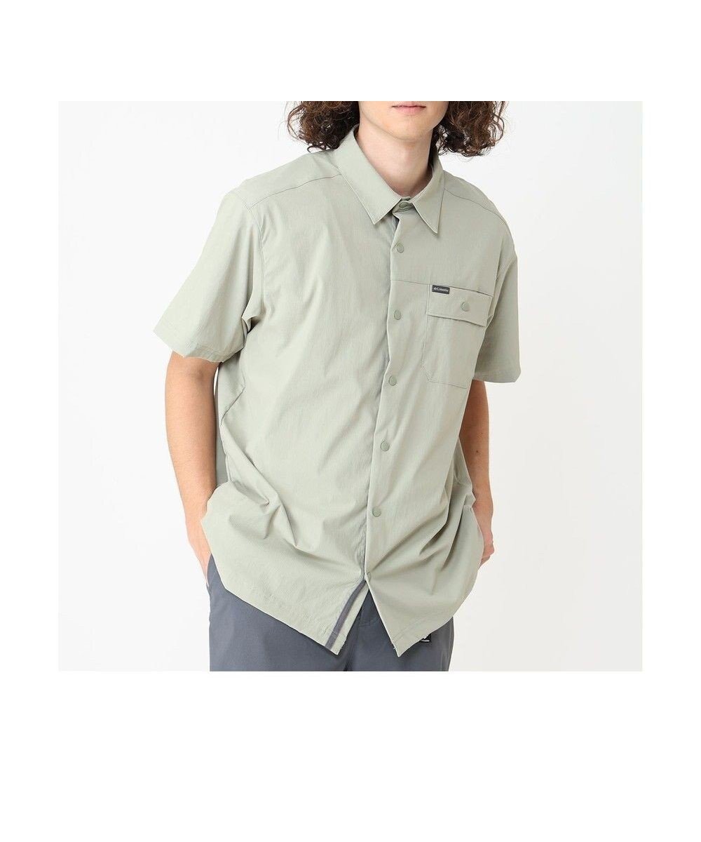 【コロンビア/Columbia / MEN】のColumbia/ ランドローマーリップストップショートスリーブシャツII /コロンビア インテリア・キッズ・メンズ・レディースファッション・服の通販 founy(ファニー) 　ファッション　Fashion　メンズファッション　Fashion for Men　トップス・カットソー　Cut & Sew Tops　メンズシャツ　Shirts　アウトドア　Outdoor Clothing　ストレッチ　Stretch, Stretchy Fabric　フロント　Front, Front Design　ベーシック　Basic, Essential　リップ　Lip, Lip Motif　A/W・秋冬　Autumn/Winter　S/S・春夏　SS, Spring/Summer, Warm Season　夏　Summer　Safari|ID: prp329100004603518 ipo3291000000032746092