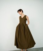 【グレース コンチネンタル/GRACE CONTINENTAL】のタックフレアロングワンピース ブラウン|ID: prp329100004603524 ipo3291000000032746188