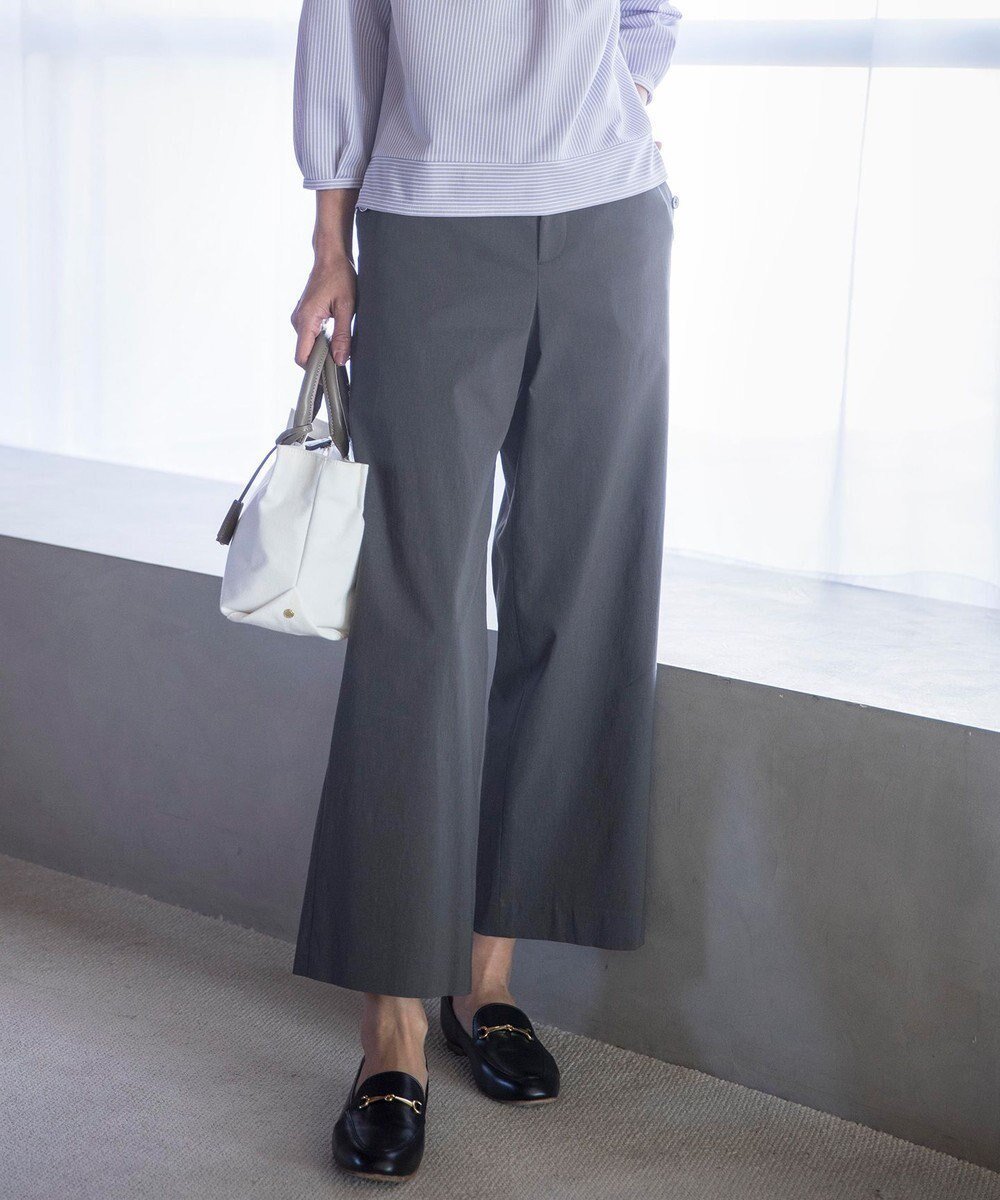 【ジェイ プレス/J.PRESS】の【洗える・セットアップ対応】セルロースリネンストレッチ セミワイド パンツ インテリア・キッズ・メンズ・レディースファッション・服の通販 founy(ファニー) 　ファッション　Fashion　レディースファッション　Fashion for Women　セットアップ　Matching Sets　レディースパンツ・ボトムス　Pants & Trousers / Bottoms　春　Spring　洗える　Machine Washable　シンプル　Simple, Minimal　ジャケット　Jacket, Outerwear　ストレッチ　Stretch, Stretchy Fabric　セットアップ　Set-Up, Coordinated Outfit　定番　Standard, Basic Item　ベーシック　Basic, Essential　ポケット　Pocket, Pocket Detail　リラックス　Relax, Relaxed Fit　ワイド　Wide, Wide Fit　S/S・春夏　SS, Spring/Summer, Warm Season　再入荷　Restock / Back in Stock　おすすめ　Recommended / Our Picks　夏　Summer　スレート系|ID: prp329100004603532 ipo3291000000033352362
