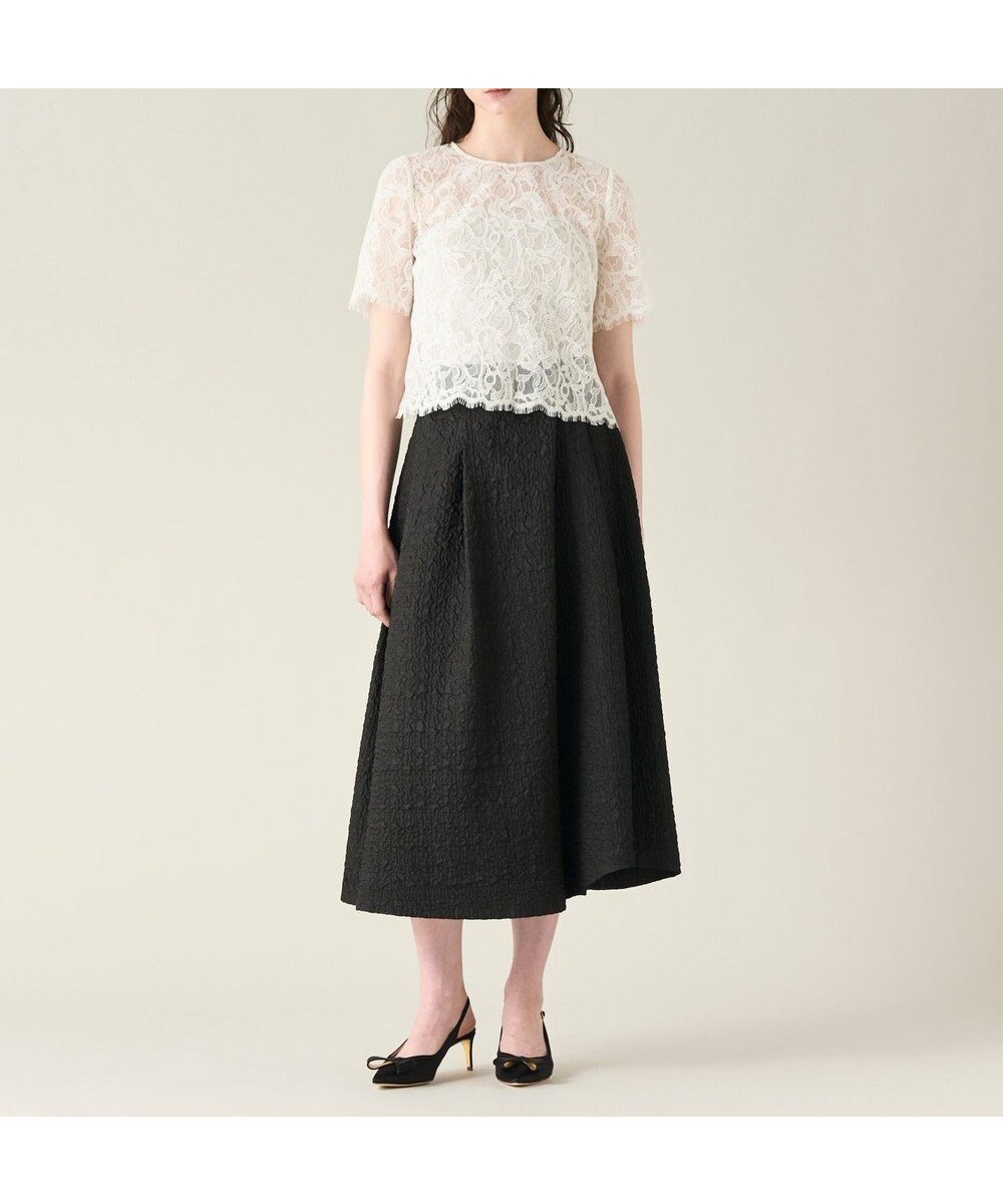 【グレース コンチネンタル/GRACE CONTINENTAL】のコードレーストップ 人気、トレンドファッション・服の通販 founy(ファニー) 　ファッション　Fashion　レディースファッション　Fashion for Women　トップス・カットソー　Cut & Sew Tops　インナー　Innerwear　ジャケット　Jacket, Outerwear　スカラップ　Scallop, Scalloped Edge　リュクス　Luxury, Elegant, High-End, Chic　レース　Lace, Lace Fabric　ロング　Long, Long-Length　エレガント 上品　Elegant　夏　Summer　S/S・春夏　SS, Spring/Summer, Warm Season　A/W・秋冬　Autumn/Winter　 other-1|ID: prp329100004603535 ipo3291000000032746398