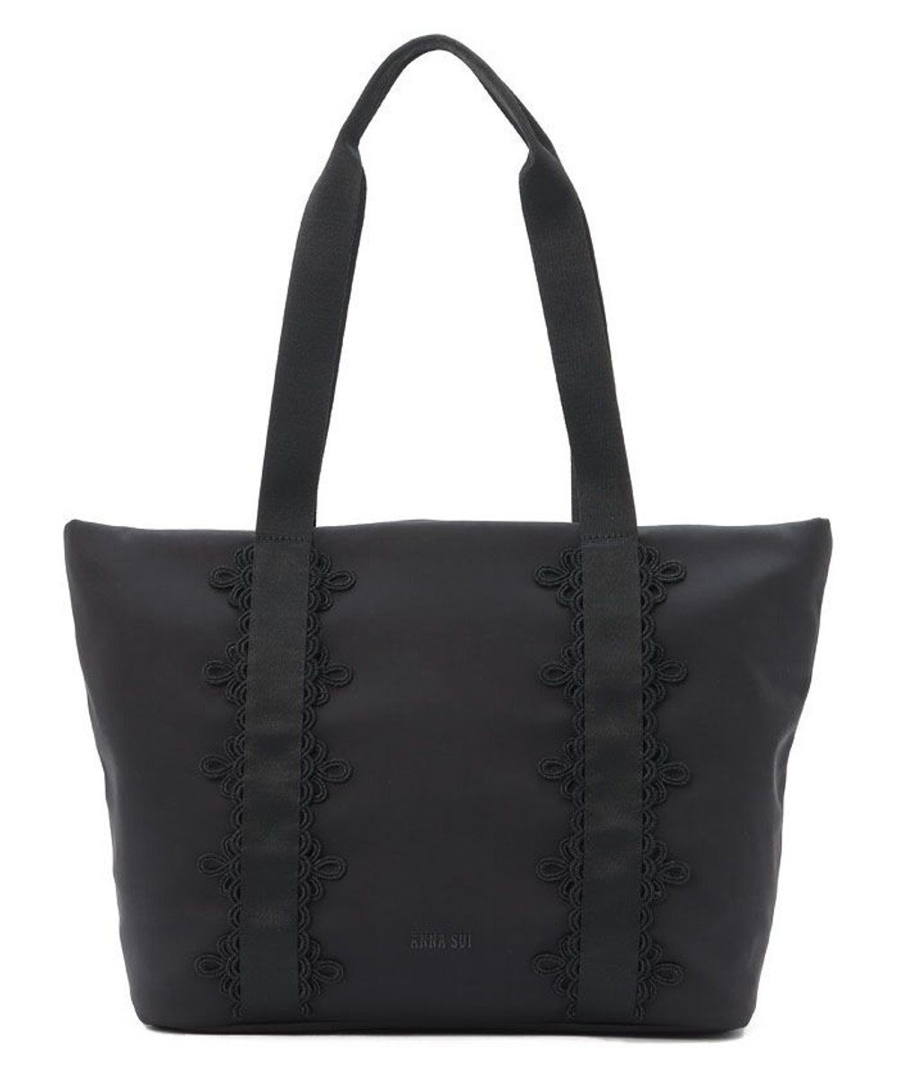 【アナスイ/ANNA SUI】のタフィ トートバッグ(大) 人気、トレンドファッション・服の通販 founy(ファニー) 　ファッション　Fashion　レディースファッション　Fashion for Women　バッグ　Bags　サテン　Satin, Glossy Fabric　シンプル　Simple, Minimal　デニム　Denim, Jeans Material　ベーシック　Basic, Essential　ポケット　Pocket, Pocket Detail　レース　Lace, Lace Fabric　エレガント 上品　Elegant　 other-1|ID: prp329100004603537 ipo3291000000032746410