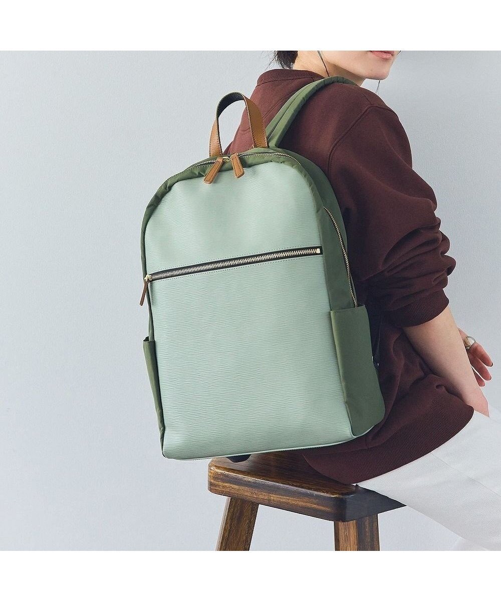 【トプカピ/TOPKAPI】の【Breath TOPKAPI】RIPPLE リプルナイロン コンビ バックパック / リュック TRIP トリップ インテリア・キッズ・メンズ・レディースファッション・服の通販 founy(ファニー) 　ファッション　Fashion　レディースファッション　Fashion for Women　バッグ　Bags　コンビ　Combo, Combination Style　傘　Umbrella, Parasol　シンプル　Simple, Minimal　スタイリッシュ　Stylish, Fashionable　スマート　Smart, Elegant　スリット　Slit, Slit Detail　人気　Popular, Best Seller　ポケット　Pocket, Pocket Detail　リュック　Backpack, Rucksack　旅行　Travel　小旅行　Short Trip　スーツケース キャリーケース　Suitcase / Carry Case　グリーングレー|ID: prp329100004603540 ipo3291000000032746499