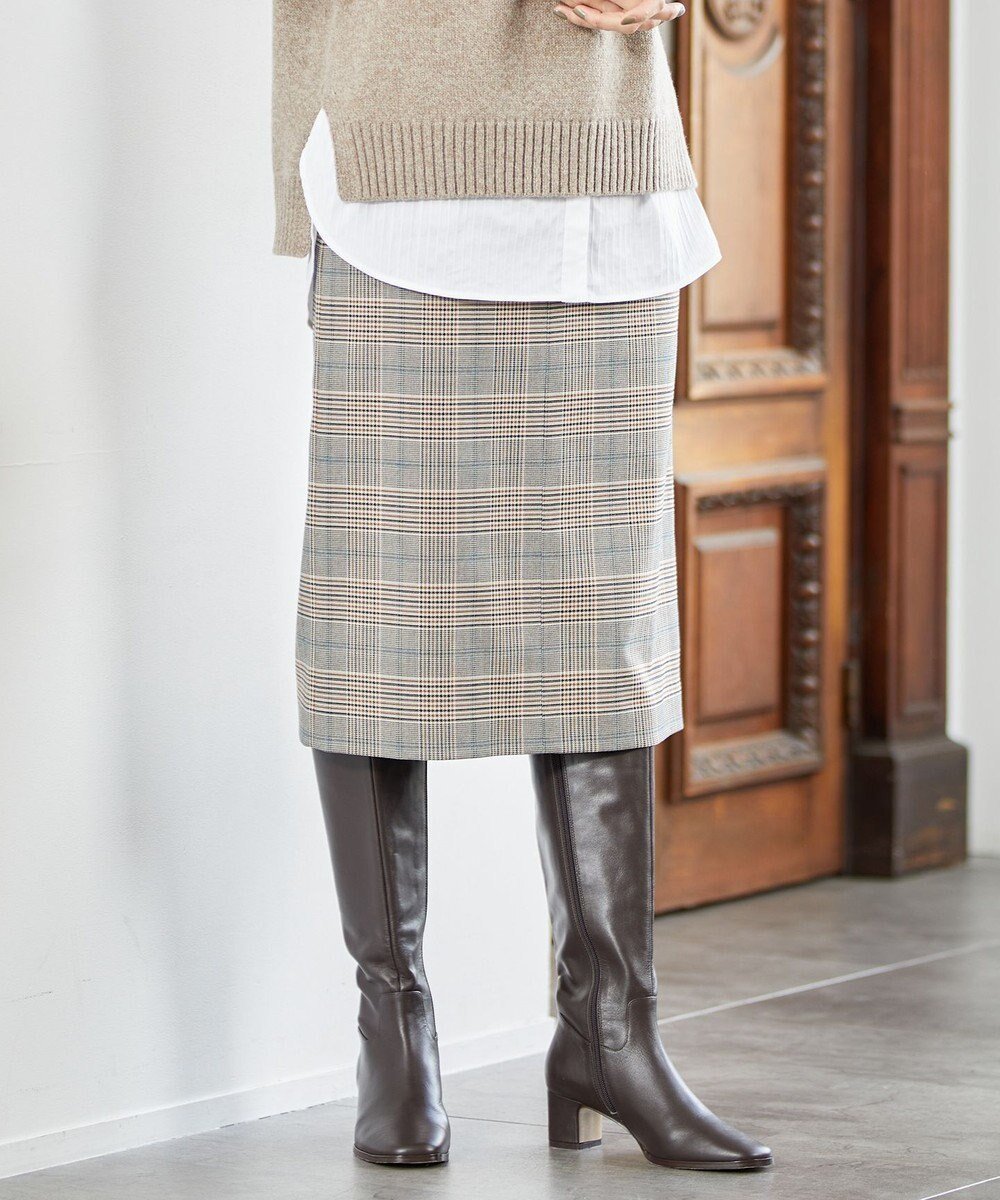 【ジェイ プレス/J.PRESS】の【洗える】PL/Visストレッチチェック スカート 人気、トレンドファッション・服の通販 founy(ファニー) 　ファッション　Fashion　レディースファッション　Fashion for Women　スカート　Skirts　おすすめ　Recommended / Our Picks　ストレッチ　Stretch, Stretchy Fabric　チェック　Check, Plaid, Tartan　エレガント 上品　Elegant　洗える　Machine Washable　A/W・秋冬　Autumn/Winter　 other-1|ID: prp329100004603548 ipo3291000000032746622