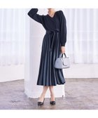 【ティアクラッセ/Tiaclasse】の【洗える】レース編みニットフレアワンピース ネイビー|ID: prp329100004603555 ipo3291000000032746769