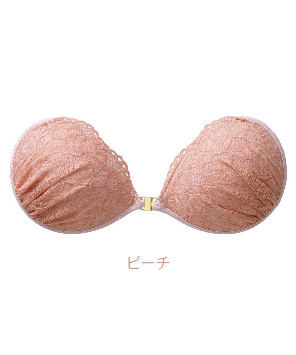 【ブラデリス ニューヨーク/BRADELIS New York】の【NuBra / ボリュームアップ】パテッドヌーブラ ミケイラ デザインヌーブラ インテリア・キッズ・メンズ・レディースファッション・服の通販 founy(ファニー) 　ファッション　Fashion　レディースファッション　Fashion for Women　アンダー　Underwear Essentials　エレガント 上品　Elegant　ガーリー　Girly, Feminine Style　キャミソール　Camisole, Spaghetti Strap Top　クラシカル　Classical, Vintage-Inspired　コレクション　Collection, Seasonal Line　軽量　Lightweight, Ultra Light　ショルダー　Shoulder, Shoulder Strap　ショーツ　Shorts, Short Pants　スカラップ　Scallop, Scalloped Edge　ドレス　Dress, One-Piece　人気　Popular, Best Seller　パイピング　Piping, Trim Design　フォルム　Silhouette, Form　ブラジャー　Bra, Lingerie　レース　Lace, Lace Fabric　A/W・秋冬　Autumn/Winter　おすすめ　Recommended / Our Picks　結婚式　Wedding　ピーチ|ID: prp329100004603572 ipo3291000000032747003