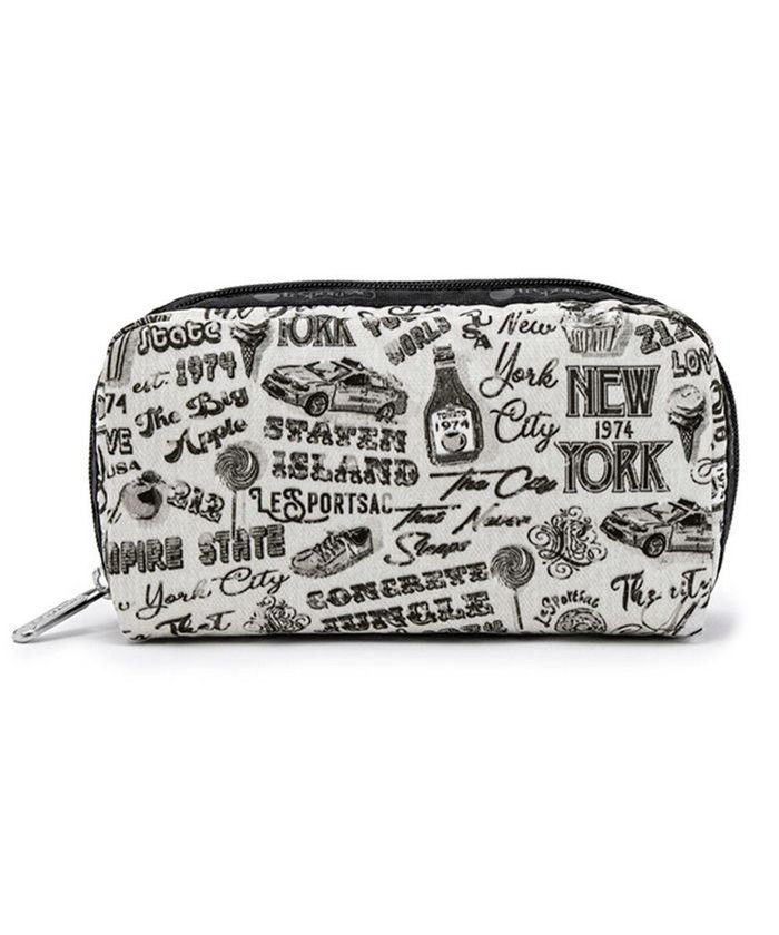 【レスポートサック/LeSportsac】のRECTANGULAR COSMETIC/エヌワイシーアイコニックグラフィックス インテリア・キッズ・メンズ・レディースファッション・服の通販 founy(ファニー) https://founy.com/ ファッション Fashion レディースファッション Fashion for Women ミニ財布・二つ折り財布 Wallets & Card Cases ポーチ&ミニバッグ Pouches & Mini Bags スクエア Square, Square Shape ニューヨーク New York, NYC Style ポケット Pocket, Pocket Detail ポーチ Pouch, Small Case モチーフ Motif, Design Theme モノトーン Monotone, Black and White 財布 Wallet, Purse |ID: prp329100004603581 ipo3291000000032747177