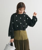 【グリーンパークス/Green Parks】の・swing by ハート刺繍ニット 人気、トレンドファッション・服の通販 founy(ファニー) ファッション Fashion レディースファッション Fashion for Women トップス・カットソー Cut & Sew Tops ニット Knit Tops & Sweaters おすすめ Recommended / Our Picks セーター Sweater, Knitwear ポケット Pocket, Pocket Detail リブニット Rib Knit, Ribbed Knit ロング Long, Long-Length ワイド Wide, Wide Fit A/W・秋冬 Autumn/Winter |ID:prp329100004603600