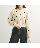 【グリーンパークス/Green Parks】の・swing by ハート刺繍ニット Beige|ID: prp329100004603600 ipo3291000000032747491