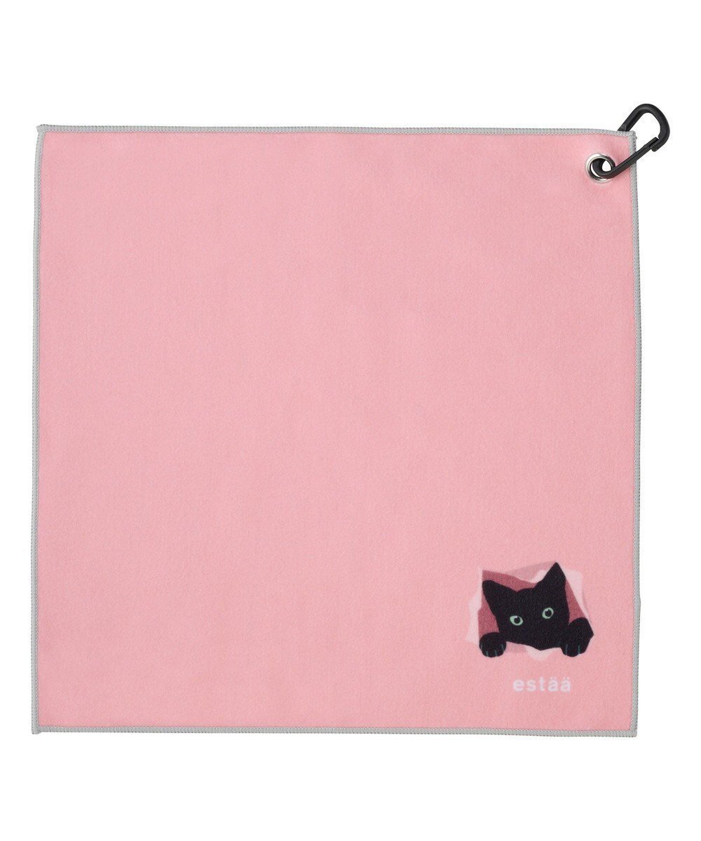 【ムーンバット/MOONBAT】の【WEB限定】エスタ (estaa) くっつきタオル ねこ インテリア・キッズ・メンズ・レディースファッション・服の通販 founy(ファニー) 　ファッション　Fashion　レディースファッション　Fashion for Women　ミニ財布・二つ折り財布　Wallets & Card Cases　傘　Umbrella, Parasol　財布　Wallet, Purse　タオル　Towel, Bath Towel　ハンカチ　Handkerchief, Hanky　ハンド　Hand, Handmade　ポーチ　Pouch, Small Case　おすすめ　Recommended / Our Picks　ピンク|ID: prp329100004603632 ipo3291000000032748038
