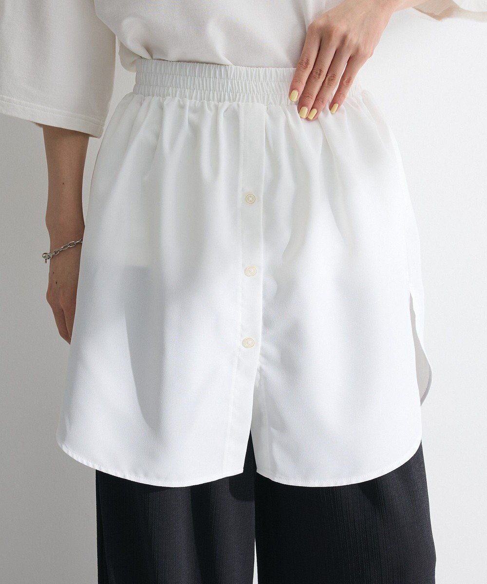 【グリーンパークス/Green Parks】のつけ裾 インテリア・キッズ・メンズ・レディースファッション・服の通販 founy(ファニー) 　ファッション　Fashion　レディースファッション　Fashion for Women　スポーツウェア　Functional & Stylish Sportswear　おすすめ　Recommended / Our Picks　ストライプ　Stripe, Striped Pattern　スポーツ　Sports, Activewear　ポケット　Pocket, Pocket Detail　White|ID: prp329100004603634 ipo3291000000032748083