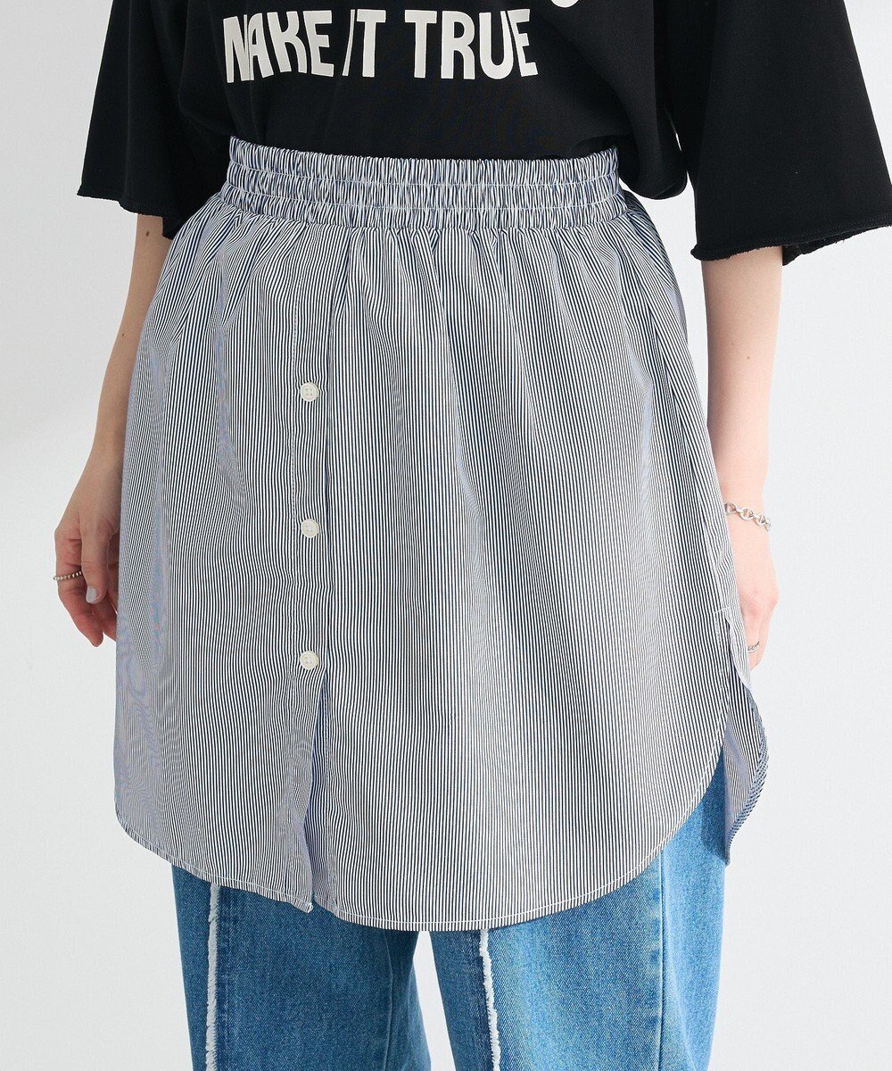 【グリーンパークス/Green Parks】のつけ裾 インテリア・キッズ・メンズ・レディースファッション・服の通販 founy(ファニー) 　ファッション　Fashion　レディースファッション　Fashion for Women　スポーツウェア　Functional & Stylish Sportswear　おすすめ　Recommended / Our Picks　ストライプ　Stripe, Striped Pattern　スポーツ　Sports, Activewear　ポケット　Pocket, Pocket Detail　Stripe|ID: prp329100004603634 ipo3291000000032748084