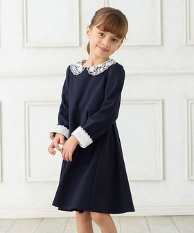 【その他のブランド/Other】のレース襟付き長袖ワンピース 人気、トレンドファッション・服の通販 founy(ファニー) ファッション Fashion キッズファッション Fashion for Kids ワンピース Dresses おすすめ Recommended / Our Picks カフス Cuff Design シンプル Simple, Minimal セレモニー Ceremony ハンカチ Handkerchief, Hanky フレア Flare, Flared ポケット Pocket, Pocket Detail レース Lace, Lace Fabric エレガント 上品 Elegant 入学式 Entrance Ceremony 夏 Summer 春 Spring S/S・春夏 SS, Spring/Summer, Warm Season 結婚式 Wedding 長袖 Long Sleeve, Full Sleeve |ID:prp329100004604163
