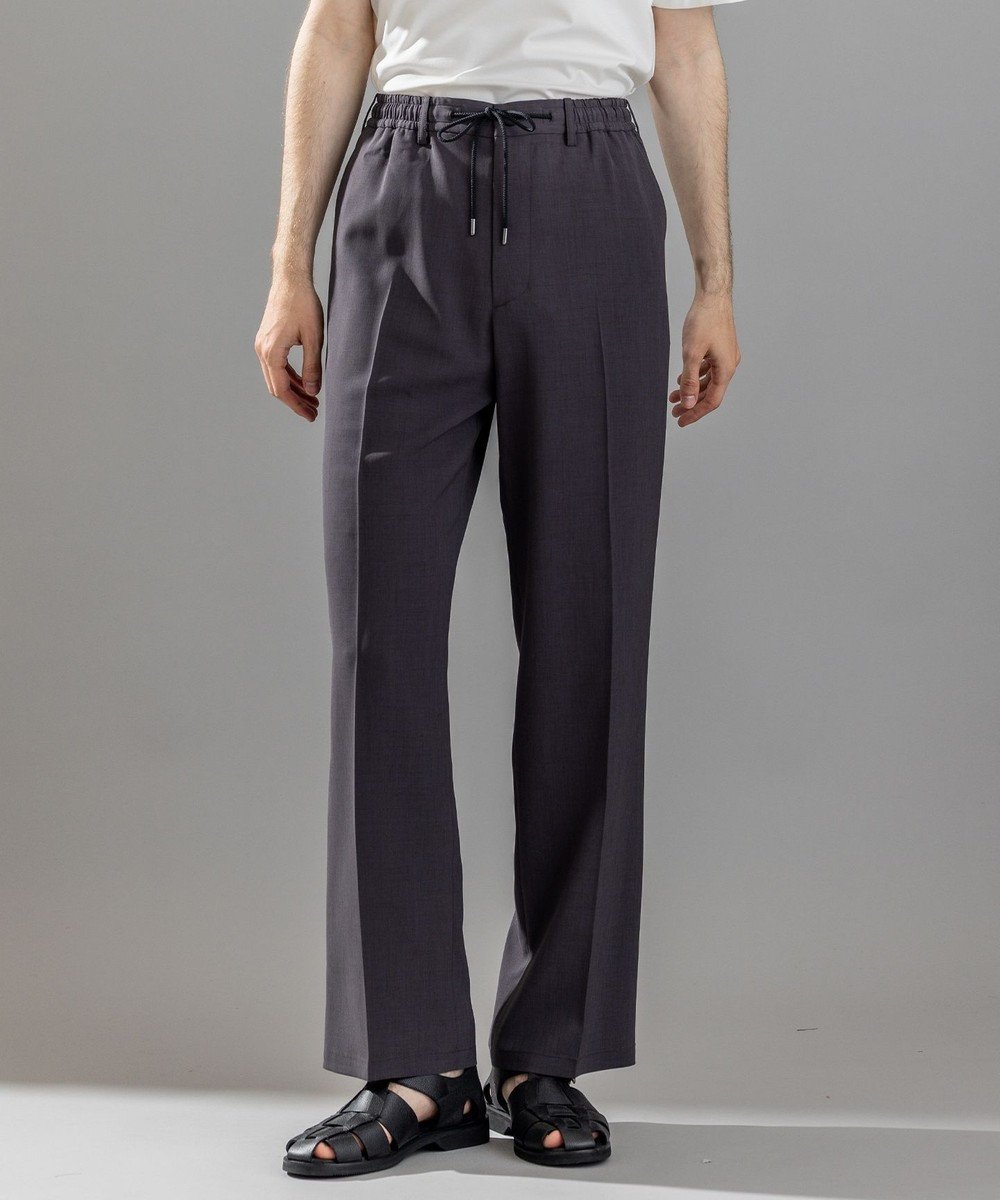 【ジョゼフ オム/JOSEPH HOMME / MEN】の新柄【吸湿速乾性/接触冷感/UVカット/洗える】テクノボイルストレッチ ドロスト付きワイドストレートパンツ / HARRY CONVERTIBLE 人気、トレンドファッション・服の通販 founy(ファニー) 　ファッション　Fashion　メンズファッション　Fashion for Men　ボトムス　Bottoms　洗える　Machine Washable　シンプル　Simple, Minimal　ストレート　Straight, Straight Cut　ドローコード　Drawcord, Drawstring Cord　ポケット　Pocket, Pocket Detail　ミリタリー　Military, Army Style　ループ　Loop, Loop Knit　ワイド　Wide, Wide Fit　A/W・秋冬　Autumn/Winter　夏　Summer　エレガント 上品　Elegant　 other-1|ID: prp329100004604167 ipo3291000000033048940