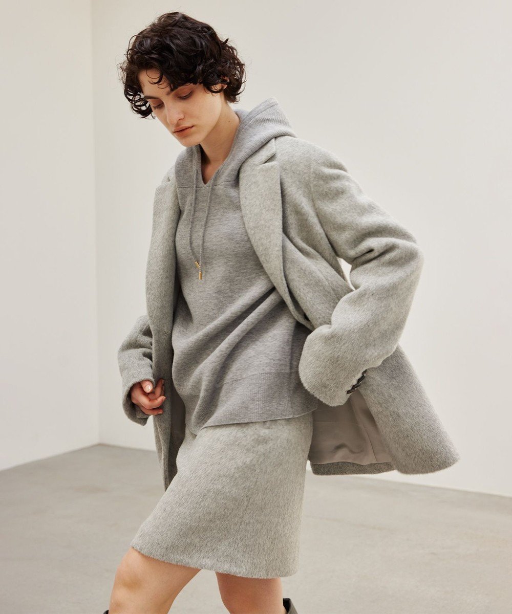 【ベイジ,/BEIGE,】の【andGIRL 冬号掲載】COURBE / アルパカ混テーラードジャケット インテリア・キッズ・メンズ・レディースファッション・服の通販 founy(ファニー) 　ファッション　Fashion　レディースファッション　Fashion for Women　アウター　Coat / Outerwear Collection　レディースジャケット・軽アウター　Jackets　テーラードジャケット / 通勤・きれいめスタイル　Tailored Jackets & Blazers　カットソー　Cut and Sewn Top　クラシカル　Classical, Vintage-Inspired　シルク　Silk, 100% Silk　ジャケット　Jacket, Outerwear　ベビー　Baby, Babywear　リラックス　Relax, Relaxed Fit　冬　Winter / This Winter　A/W・秋冬　Autumn/Winter　L Gray|ID: prp329100004604235 ipo3291000000034337930