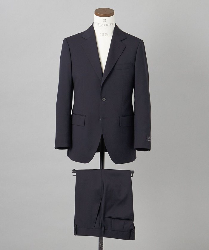 【五大陸/gotairiku / MEN】のオールシーズン対応【御幸毛織】WOOL×SOLOTEX ストレッチスーツ(ネイビー無地) インテリア・キッズ・メンズ・レディースファッション・服の通販 founy(ファニー) https://founy.com/ ファッション Fashion メンズファッション Fashion for Men セットアップ Matching Sets シェイプ Shape, Slim Fit ストレッチ Stretch, Stretchy Fabric スーツ Suit, Formalwear セットアップ Set-Up, Coordinated Outfit テーパード Tapered, Tapered Pants レギュラー Regular, Standard Fit 夏 Summer S/S・春夏 SS, Spring/Summer, Warm Season 無地 Plain, Solid Color A/W・秋冬 Autumn/Winter |ID: prp329100004604785 ipo3291000000033474589