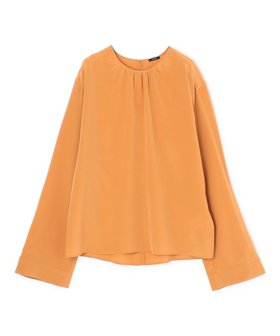 【ジョゼフ/JOSEPH】の【洗える】クレープドソワ ブラウス 人気、トレンドファッション・服の通販 founy(ファニー) ファッション Fashion レディースファッション Fashion for Women トップス・カットソー Cut & Sew Tops シャツ・ブラウス・オフィスカジュアル Elegant Blouses & Button-Ups ギャザー Gathered, Ruffled シルク Silk, 100% Silk フィット Fit, Slim Fit リラックス Relax, Relaxed Fit 夏 Summer 定番 Standard, Basic Item 春 Spring S/S・春夏 SS, Spring/Summer, Warm Season 洗える Machine Washable 軽量 Lightweight, Ultra Light |ID:prp329100004604822