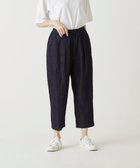 【サキュウ/caqu】の【洗える/リネン混/涼しい】FS linen cropped tapered pants クロップド丈イージーパンツ rinse|ID: prp329100004604854 ipo3291000000034252337