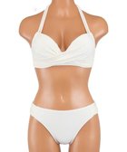 【三愛水着楽園/San-ai Resort】の軽い着け心地でしっかり盛れる【楽盛り水着】 ワイヤービキニ ホワイト|ID: prp329100004604880 ipo3291000000034257367