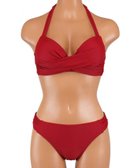 【三愛水着楽園/San-ai Resort】の軽い着け心地でしっかり盛れる【楽盛り水着】 ワイヤービキニ レッド|ID: prp329100004604880 ipo3291000000034257369