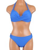 【三愛水着楽園/San-ai Resort】の軽い着け心地でしっかり盛れる【楽盛り水着】 ワイヤービキニ ブルー|ID: prp329100004604880 ipo3291000000034257372